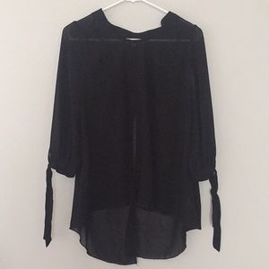 Black High to Low Blouse Size Small